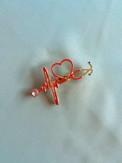 Heart Beat Pin